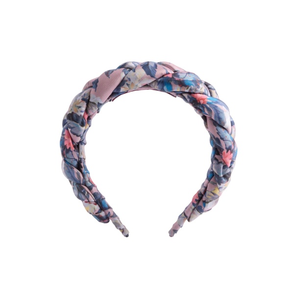 La DoubleJ Rapunzel Headband in Mini Tropicana Mauve at Coveti