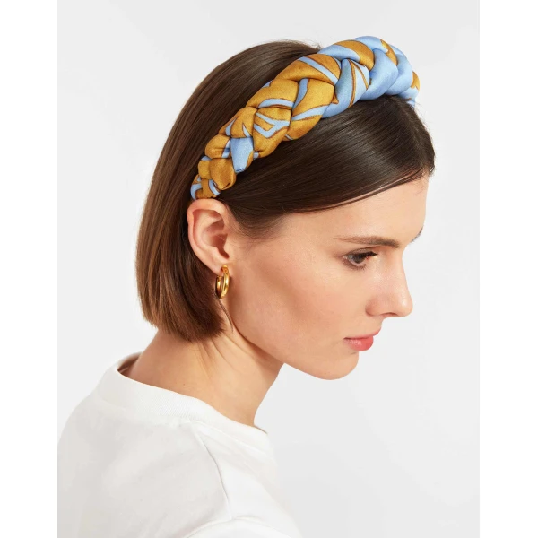 La DoubleJ Rapunzel Headband in Tangle Light Blue at Coveti