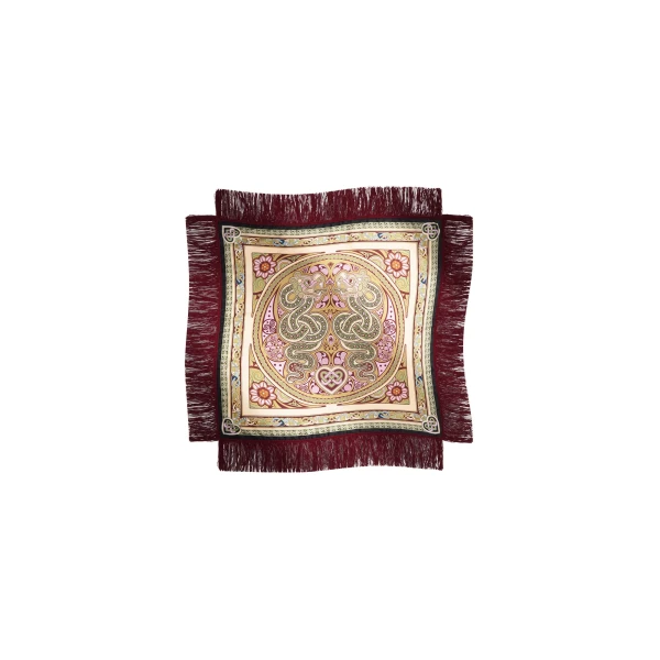 Reversible Fringe Foulard 90 in Kells Light Green