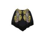 La DoubleJ Reversible Mini Poncho Top in Lemuria Black at Coveti