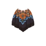 La DoubleJ Reversible Mini Poncho in Bounty Red at Coveti