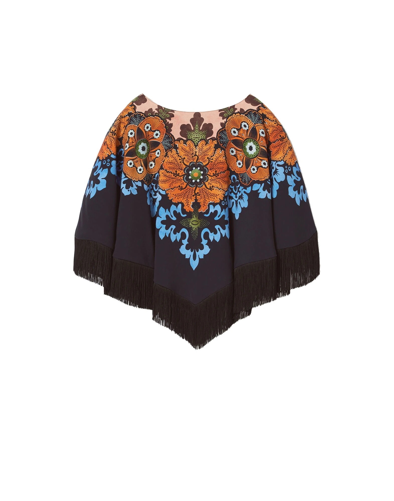 La DoubleJ Reversible Mini Poncho in Bounty Red at Coveti La DoubleJ Reversible Mini Poncho in Bounty Red at Coveti