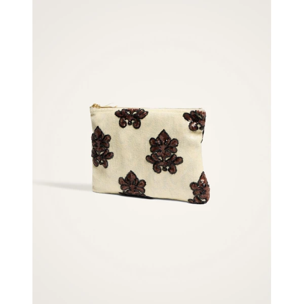 La DoubleJ Ruffle Pochette in Herald Pink, view 6