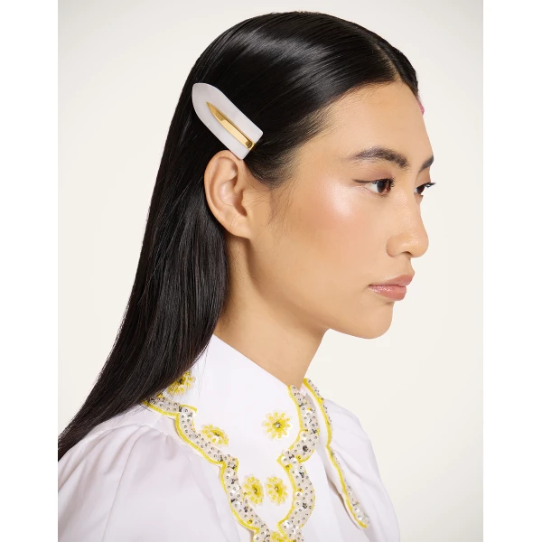 La DoubleJ Salon Clip in White, view 2