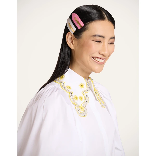 La DoubleJ Salon Clip in White, view 3