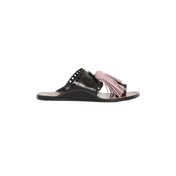 La DoubleJ Sandy Slides in Black