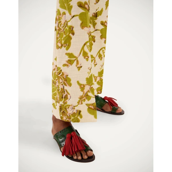 La DoubleJ Sandy Slides in Dark Green, view 3