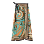 La DoubleJ Sarong Skirt in Kells Swirl Camel at Coveti