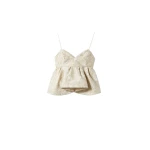 La DoubleJ Satine Top in Peony Ivory | Tops | Coveti