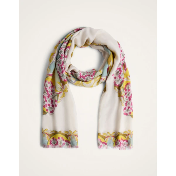 La DoubleJ Scarf (70X180) in Florette Fuchsia at Coveti