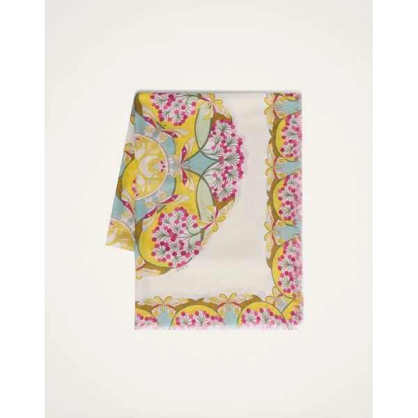 La DoubleJ Scarf (70X180) in Florette Fuchsia at Coveti