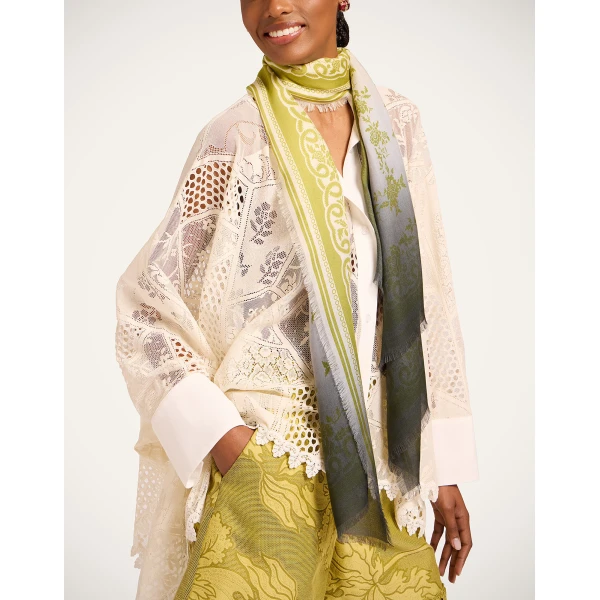 La DoubleJ Scarf (70X180) in Oasis Green at Coveti