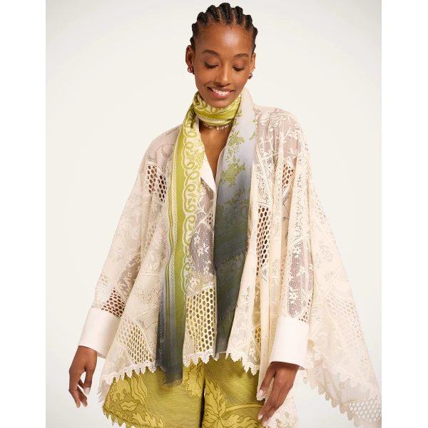 La DoubleJ Scarf (70X180) in Oasis Green at Coveti
