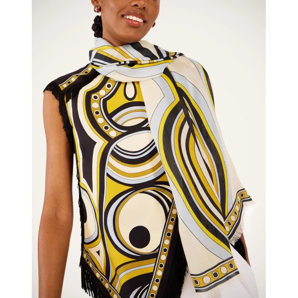 La DoubleJ Scarf (70X180) in Sanctuary Ivory at Coveti