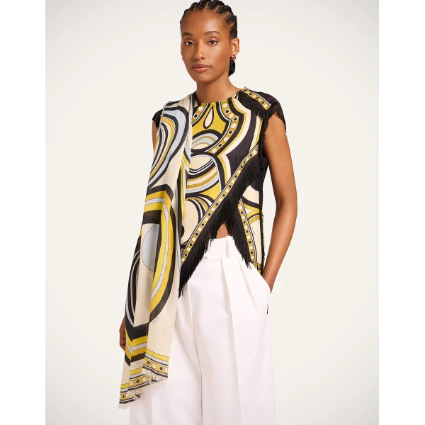 La DoubleJ Scarf (70X180) in Sanctuary Ivory at Coveti