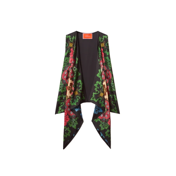 Scarf Gilet in Bounty Red