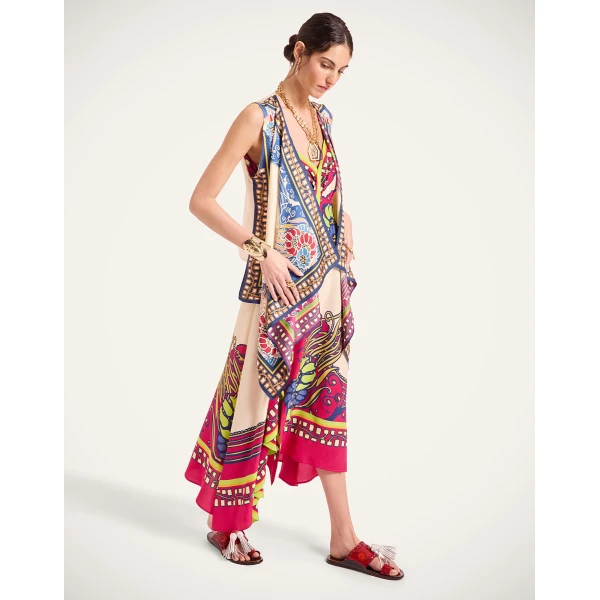 La DoubleJ Scarf Gilet in Lemuria Blue at Coveti
