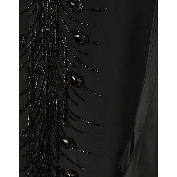 La DoubleJ Scarf Skirt in Black, view 6