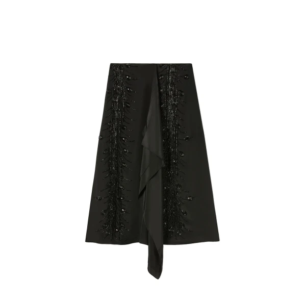 Scarf Skirt in Black