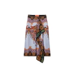 La DoubleJ Scarf Skirt in Mariposa Celeste