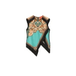 La DoubleJ Scarf Top in Kells Blue Petrol at Coveti