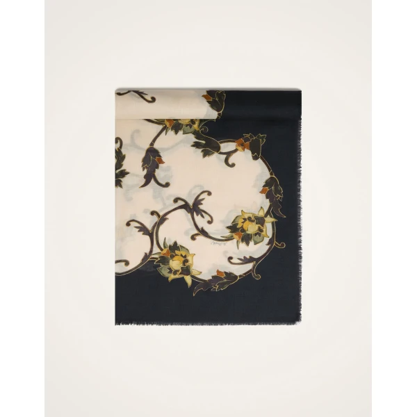 La DoubleJ Scarf in Buttercup Black at Coveti