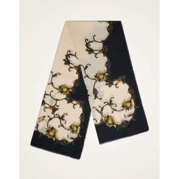 La DoubleJ Scarf in Buttercup Black at Coveti