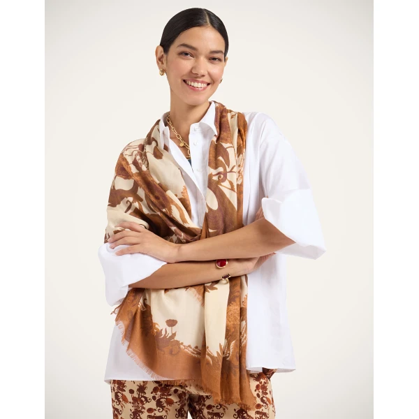 La DoubleJ Scarf in Coven Buttercream at Coveti