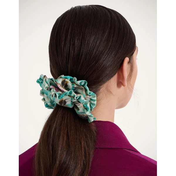 La DoubleJ Scrunchie Set in Mixed Prints, Set 8, view 3