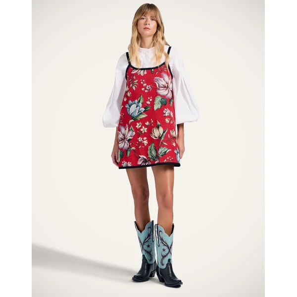 La DoubleJ Sedgewick Dress in Honolulu Red | Mini Dresses | Coveti