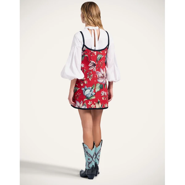 La DoubleJ Sedgewick Dress in Honolulu Red | Mini Dresses | Coveti