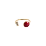 La DoubleJ Shen Loop Bracelet in 24K Gold Plate And Enamel at Coveti