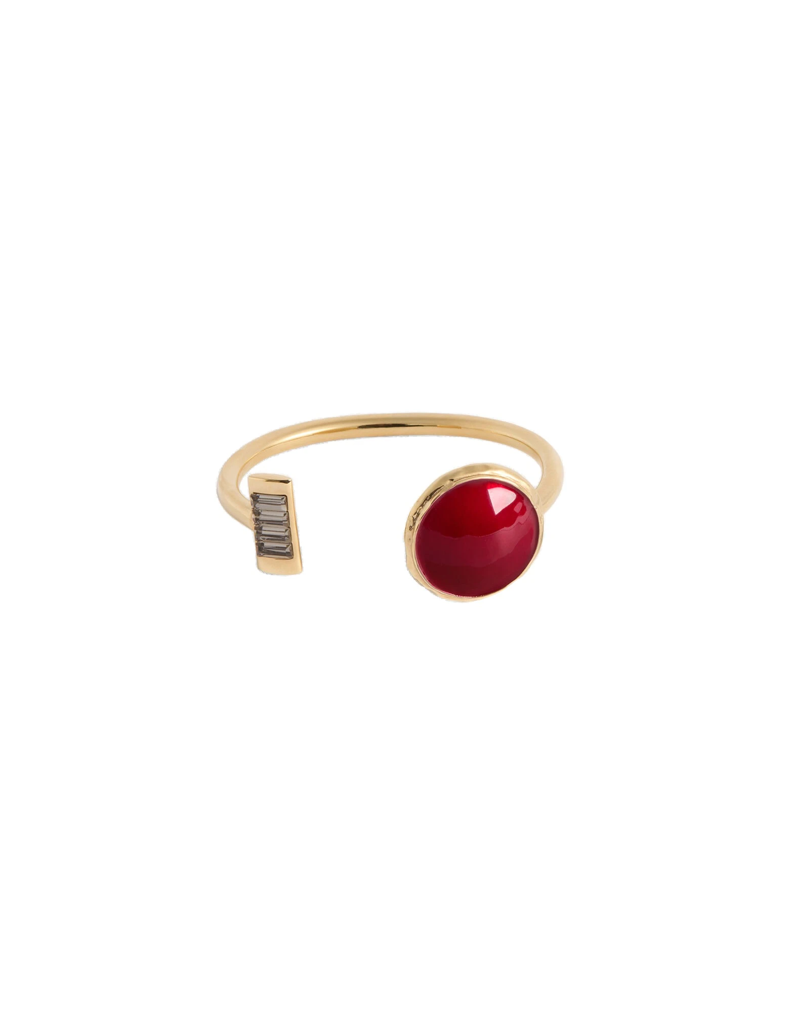 La DoubleJ Shen Loop Bracelet in 24K Gold Plate And Enamel at Coveti La DoubleJ Shen Loop Bracelet in 24K Gold Plate And Enamel at Coveti