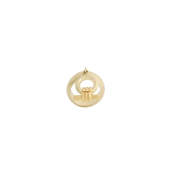 La DoubleJ Shen Loop Ring in 24K Gold Plate at Coveti