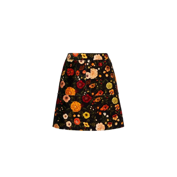 Short Skirt in Botticelli Black