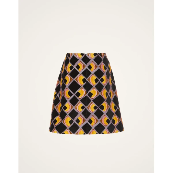 La DoubleJ Short Skirt in Half-Light Black, view 6