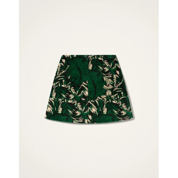 La DoubleJ Short Skirt in Quill Green at Coveti