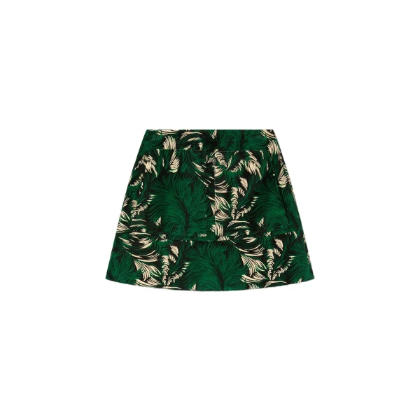 La DoubleJ Short Skirt in Quill Green at Coveti