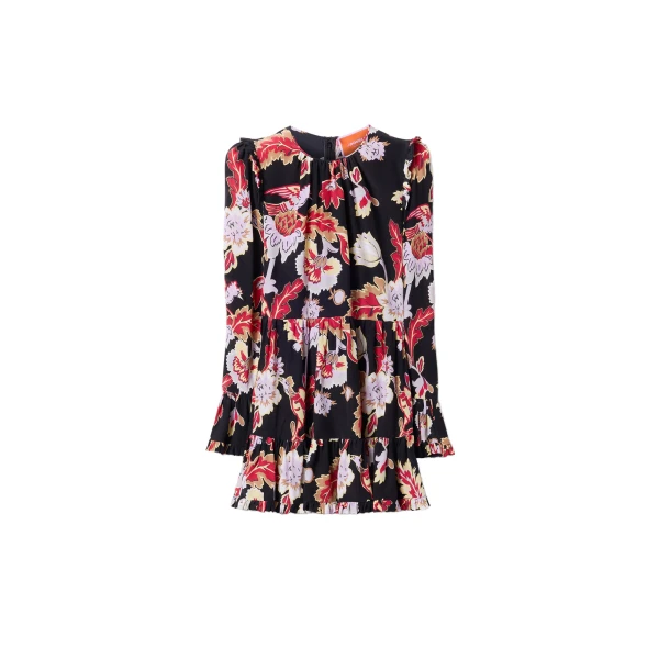 Short Visconti Dress in Lark Black