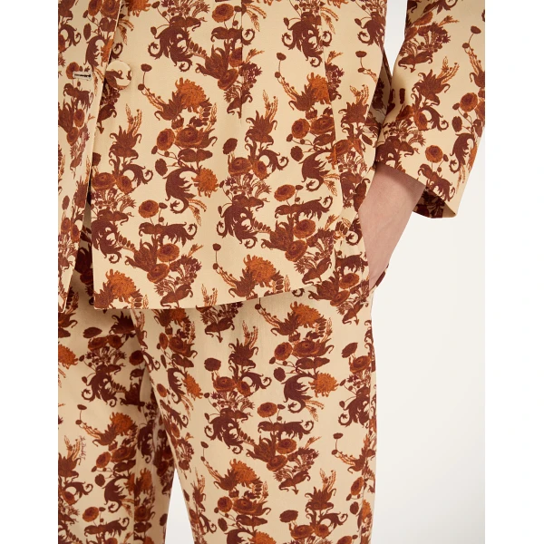 La DoubleJ Sigaretta Pants in Coven Micro Buttercream, view 6