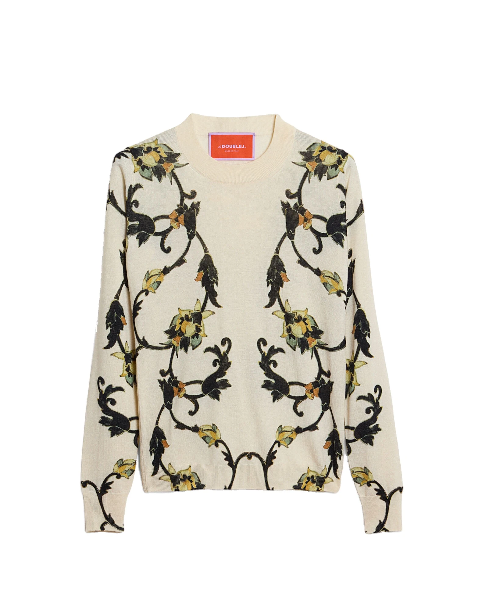 La DoubleJ Silky Crew Neck in Buttercup White at Coveti La DoubleJ Silky Crew Neck in Buttercup White at Coveti