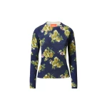 La DoubleJ Silky Crew Neck in Riptide Midnight Blue Knit