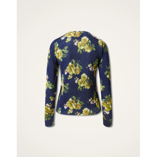 La DoubleJ Silky Crew Neck in Riptide Midnight Blue | Sweaters | Coveti