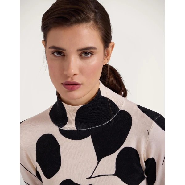 La DoubleJ Silky Turtleneck in Lunaria Light Pink | Turtlenecks | Coveti