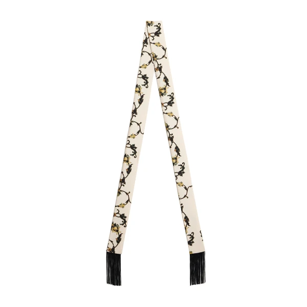 Skinny Belt in Buttercup Micro White