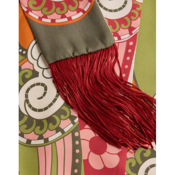 La DoubleJ Skinny Scarf in Ambrosia Green at Coveti