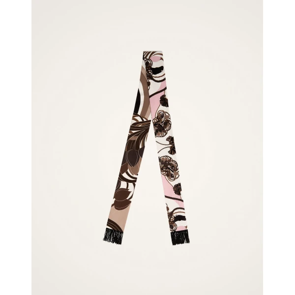 La DoubleJ Skinny Scarf in Ambrosia Pale Pink at Coveti