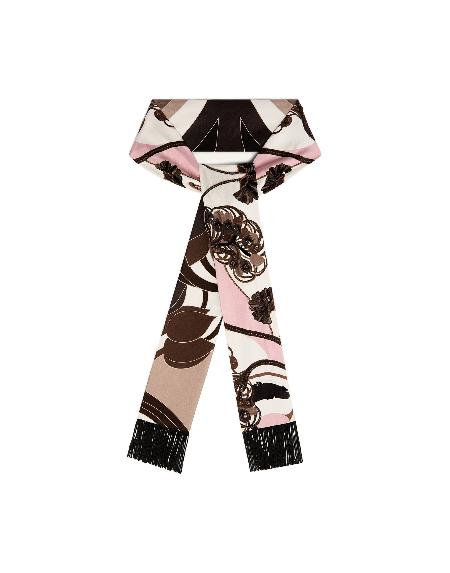 La DoubleJ Skinny Scarf in Ambrosia Pale Pink at Coveti La DoubleJ Skinny Scarf in Ambrosia Pale Pink at Coveti