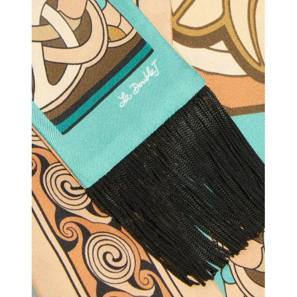La DoubleJ Skinny Scarf in Kells Blue Petrol at Coveti
