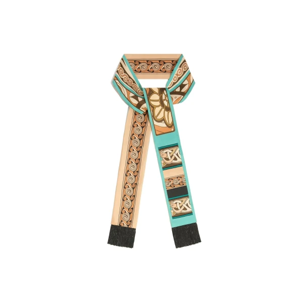 La DoubleJ Skinny Scarf in Kells Blue Petrol at Coveti